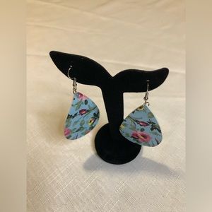 NEW Blue Floral Earrings